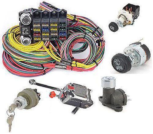 Jegs performance products 10405k universal 20-circuit wiring harness &amp; switch ki