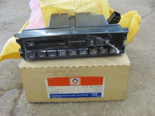 Nos 88 89 90 91 92 oldsmobile olds cutlass climate control unit delco 16125333