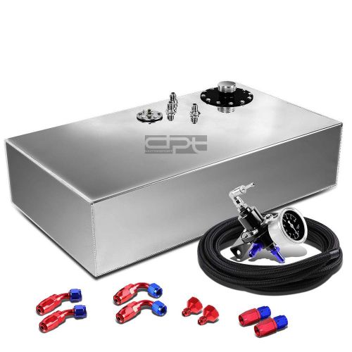 17 gallon top-feed aluminum reserved tank+cap+line kit+pressure regulator black