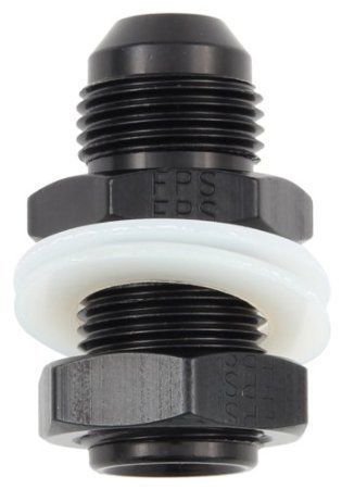 Fragola performance systems 483108-bl #8 straight black fuel cell bulkhead