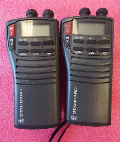 Lot 2,  standard horizon hx255s (aa2s1) handheld marine radio - untested @hs, j4