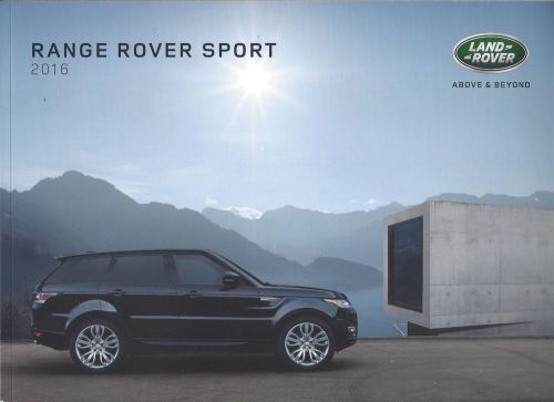 2016 land rover  -  range rover sport   -   97 page brochure