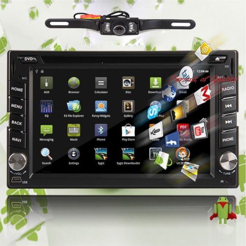 Quad-core universal android 4.4 2din in-dash car dvd player gps nav+6.2"wifi+cam