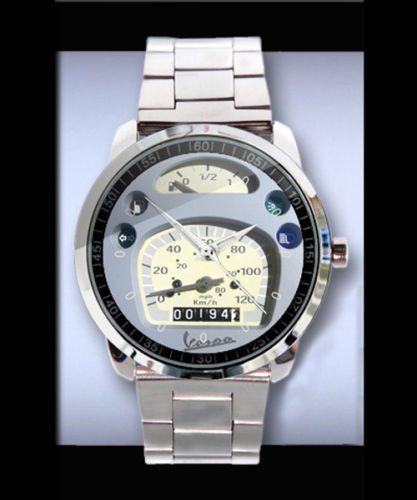 Vespa pk 125 xl classic cream speedometer on sport metal watch