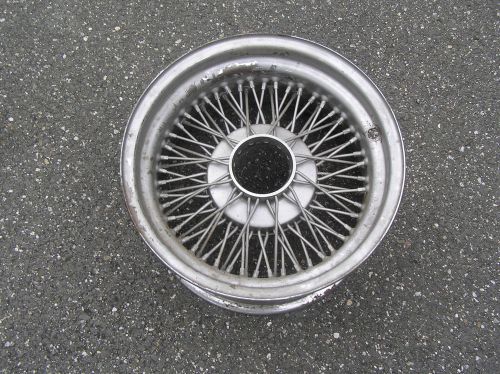 Vintage dayton 15 x 8 knock-off chrome wire wheel