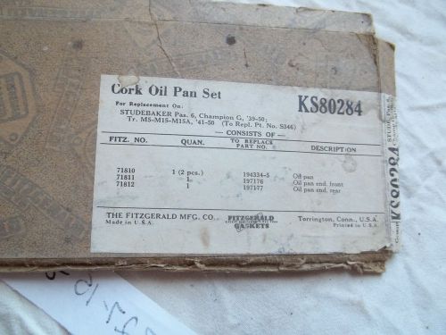1939-50 studebaker pas.6 , champion g oil pan cork gaskets