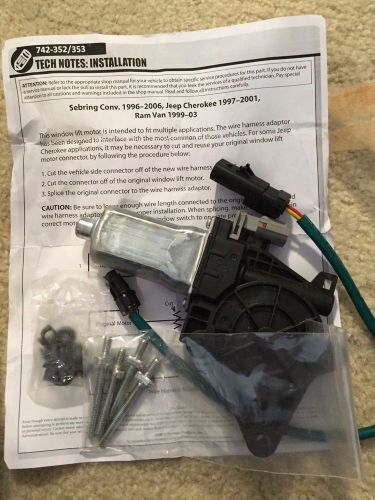 Replacement car window motor