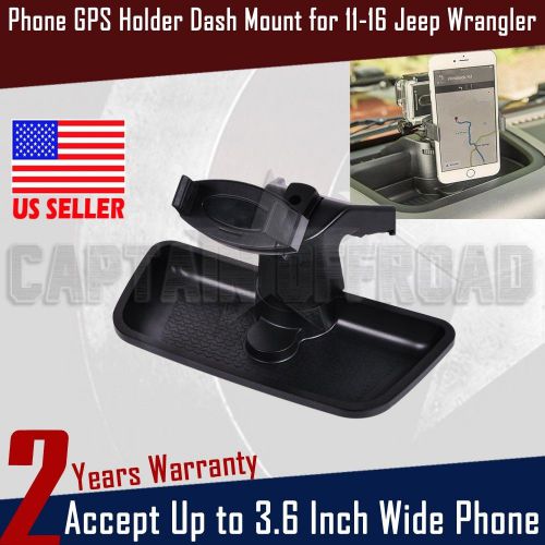 Dash multi-mount phone holder bracket rugged ridge fit 11-16 jeep wrangler jk ap