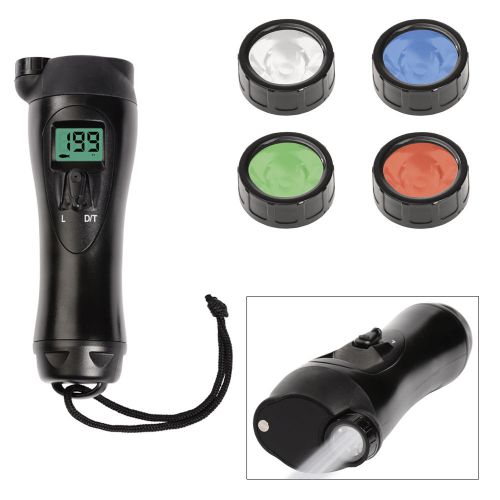 Hawkeye handheld depth finder w/integrated led flashlight -h22fx