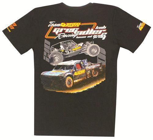 4 wheel parts greg adler motorsports 2 t-shirt in black, x-large ga2-tshirt-xl