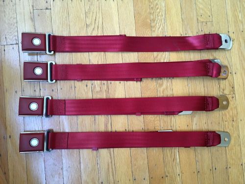 Set of 4 reproduction seat belts seatbelts for mustang and vintage ford