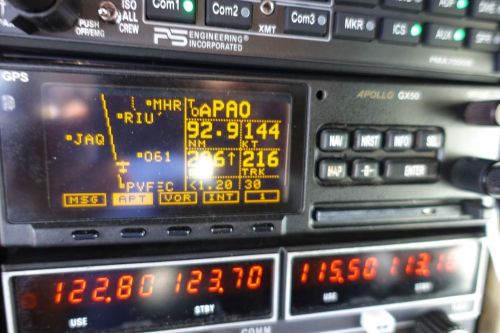 Garmin/ups/apollo gx50 ifr gps with tray &amp; manuals