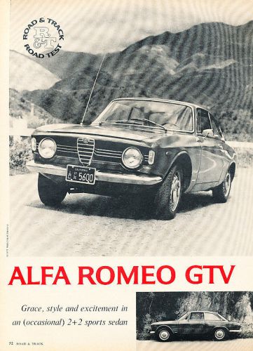 1967 alfa romeo gtv - road test - classic article d187