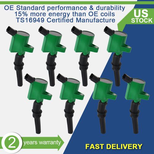 Pack of 8 high ignition coils for ford lincoln mercury dg508 c1454 v8 4.6l 5.4l