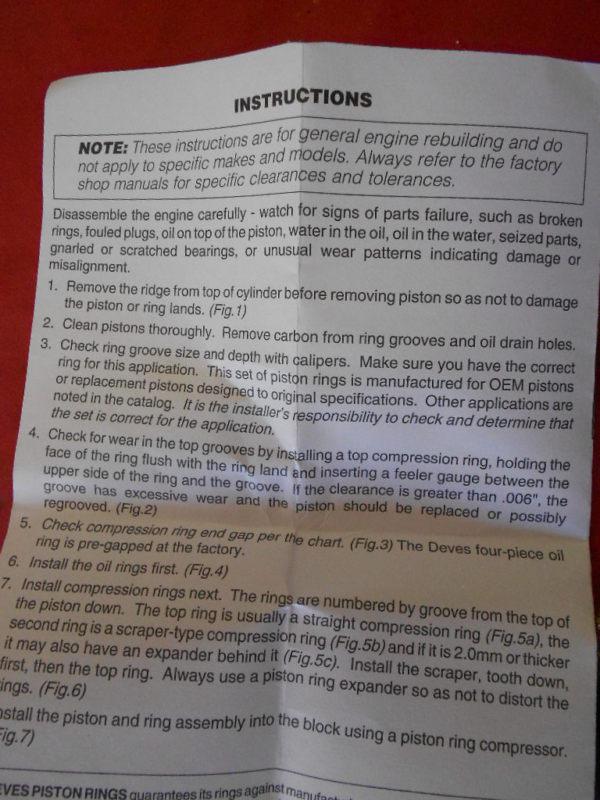 Porsche 911 Piston Rings Set.1860.20, US $49.00, image 3