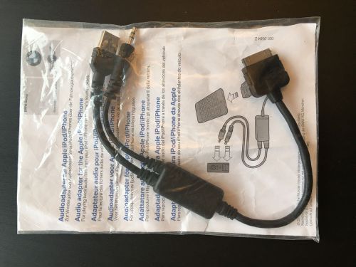 Oem bmw mini ipod iphone ipad aux input usb adapter y cable 61 12 0 440 812