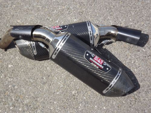 Yamaha yzfr1 yzf r1 09 10 11 12 13 14 yoshimura r77 exhaust carbon dual muffler