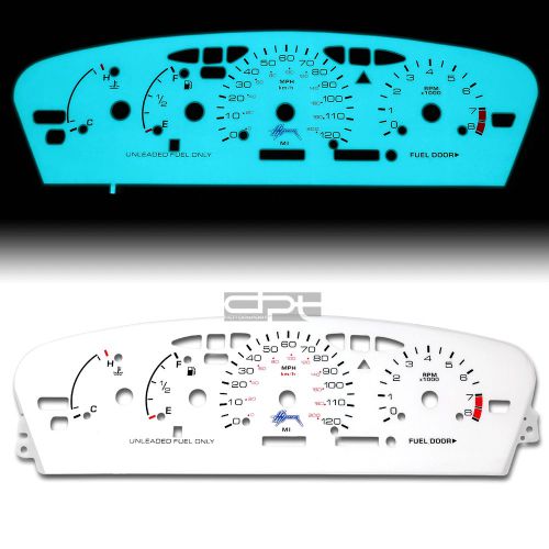 Indiglo glow gauge+harness white face for 95-99 dodge neon sohc dohc tachometer