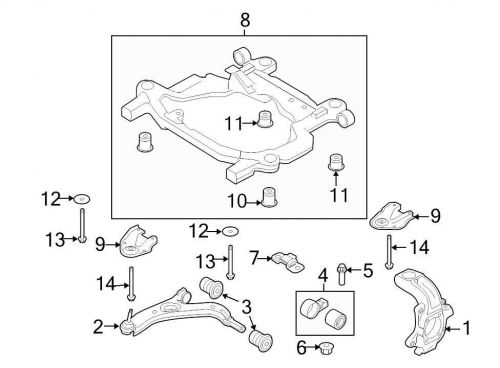 Ford oem suspension control arm fa8z3078a image 2