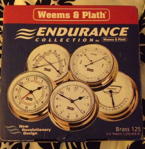 Weems and plath 530700 brass endurance 125 barometer  new great gift!!
