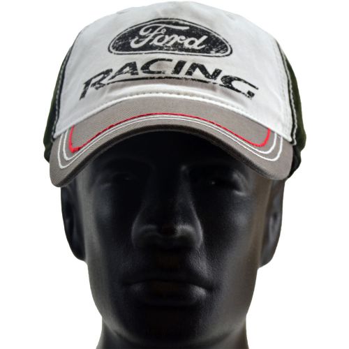 Oem new ford racing worn hat cap - mustang, boss, f150, fiesta, st