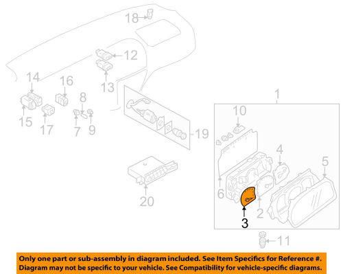 Suzuki oem 2004 vitara-tachometer 3422067d30