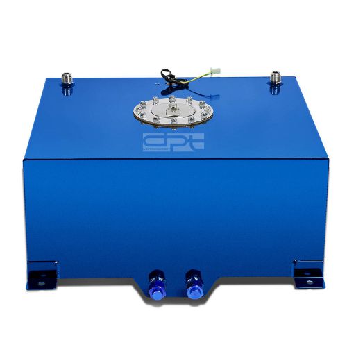 15 gallon/57l lightweight blue coat aluminum race fuel cell tank+level sender