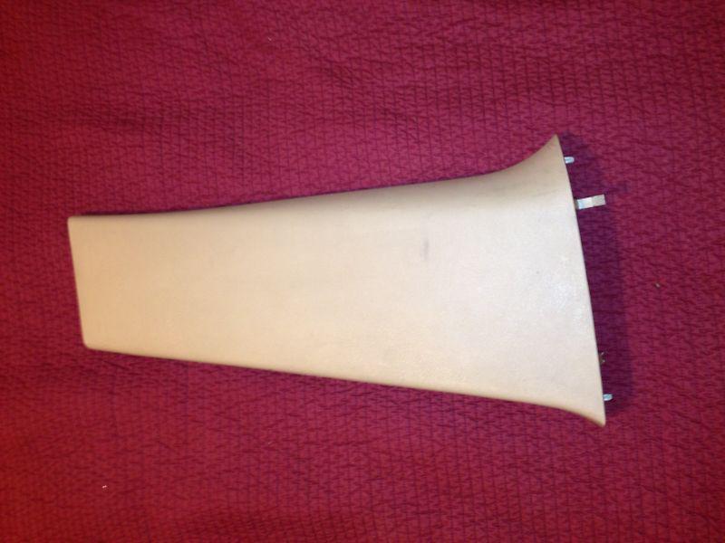 Used oem vw  beige / tan lower b-pillar trim passenger side for mk4 jetta / golf