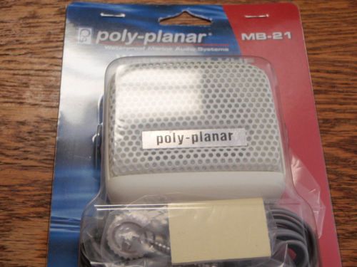 Vhf speaker white poly planar 665 mb21w 8watt white marine electronics boat part