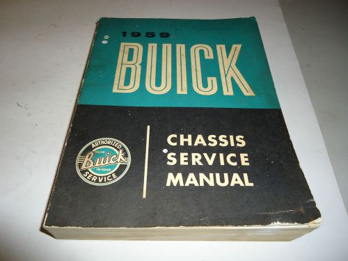 Original 1959 buick chassis service shop repair manual electra lesabre invicta