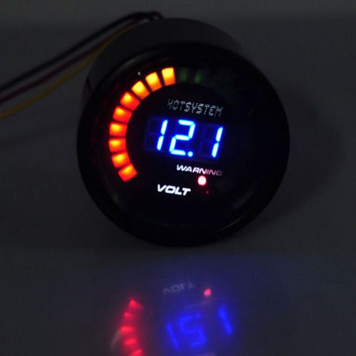 2&#034; 52mm digital 20 led elec volt voltmeter voltage gauge meter for car motor #1