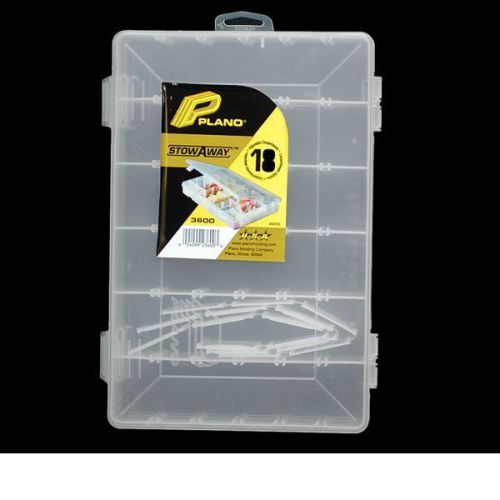 Plano 3600 stowaway adjustable 6-18 compartment boat bait &amp; tackle storage box