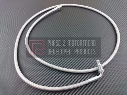 P2m stainless steel braided auto to manual clutch line silvia 240sx s13 s14 new