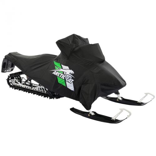 Arctic cat 2012-2017 m xf-hc premium snowmobile cover black &amp; green - 6639-026