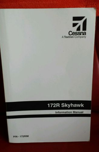 Excellent cessna skyhawk 172r information manual 172r printed after deb 28, 00