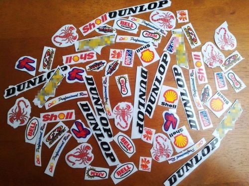 Moto-gp motocross scorpion dirt bike car  racing helmet tiny stickers 50++ pcs.