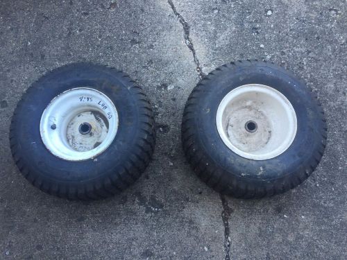 2) 18x8.50x8 tire rim wheel assembly with turf rider tire 4 ply