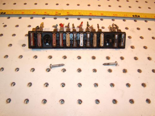 Volvo 1974 142 coupe front left d fuse plastic oem 1 box with fuses, 1214823 imp