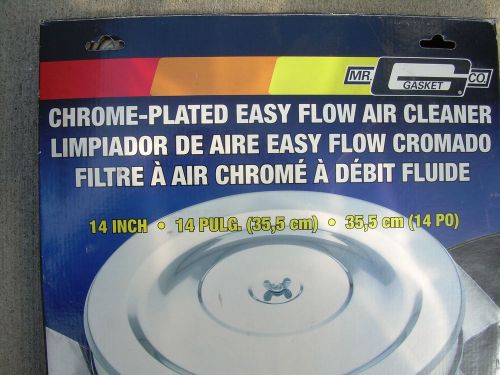 Chrome plated easy flow air cleaner