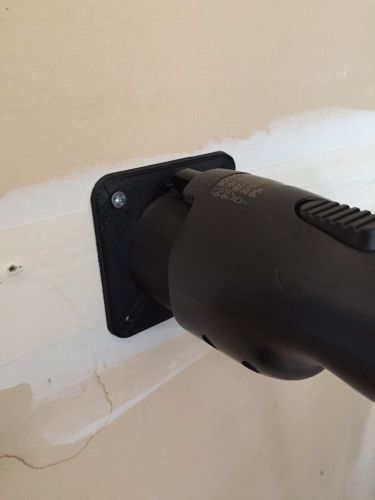 J1772 evse secure holder/dock for ev charging station, wall plate,