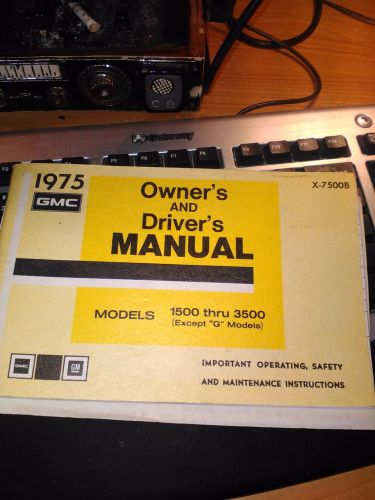 1975 gmc pickup owners manual