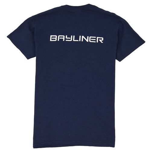 Bayliner boats 100% cotton short sleeve navy t-shirt large