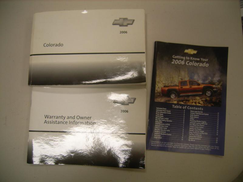 2006 chevrolet colorado owner's manual 