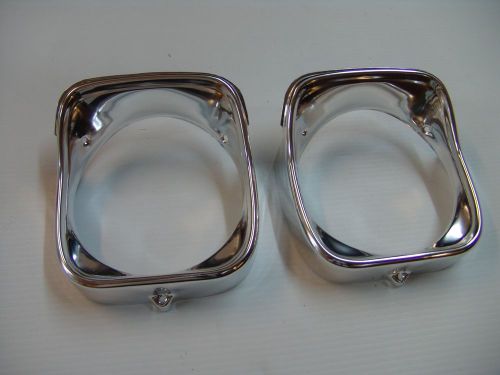 68 chevelle lh headlamp bezels m1389