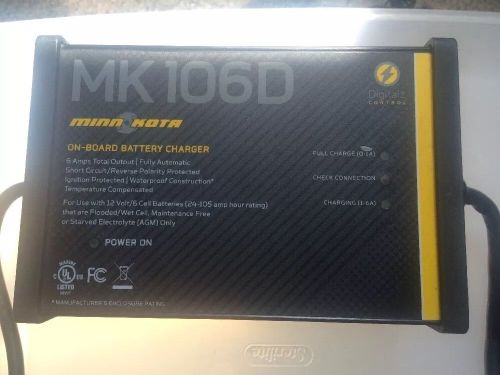Minn kota mk106d on board digital battery charger mk-106 mk106