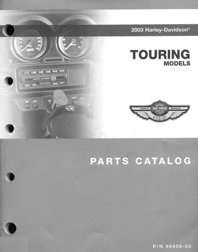 2003 harley-davidson touring 100th anv parts catalog manual -new sealed-flhtcu