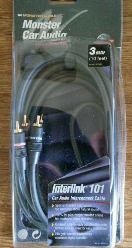 Monster car audio interlink 101 car audio interconnect cable 3 meter  10 feet.