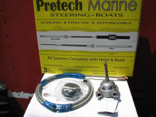 Pretech teleflex 14 ft 14&#039; boat rotary steering cable helm kit ssc13714 13714