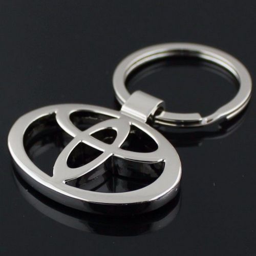 Car logo key chain metal keychain key ring for toyota free shipping