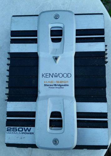 Used kenwood kac-5201 bridgeable 250w electronic stereo power amplifier see desc